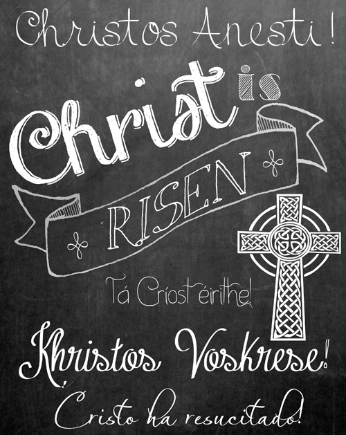 Christ is Risen in different languages