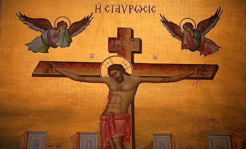 Jesus Christ on Cross From Holy Thursday to Holy Friday