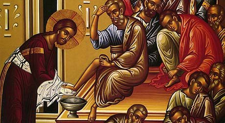 Christ washing the feet of His disciples