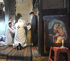 Coptic Church burned by Muslims