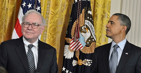 Obama and Warren Buffet