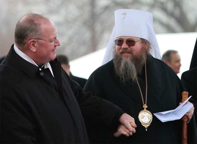 Metropolitan Jonah and Archbishop Timothy Dolan