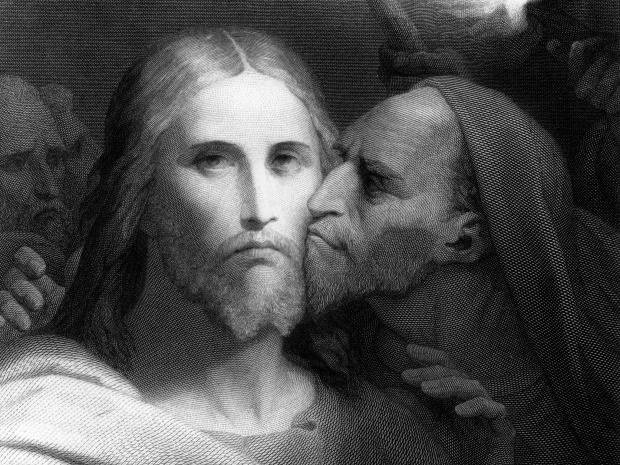 Judas Betrays Christ with a kiss