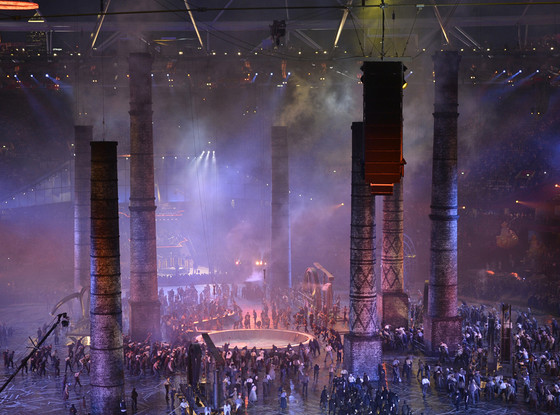Tribute to Socialism - Smoke Stacks - Olympics Opening Ceremony