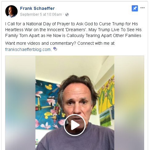 Unhinged Hatred: Frank Schaeffer Curses Donald Trump and His Family