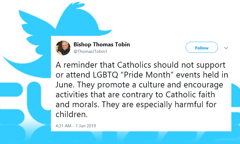 Bishop Thomas Tobin: LGBTQ Pride Month is Especially Harmful for Children