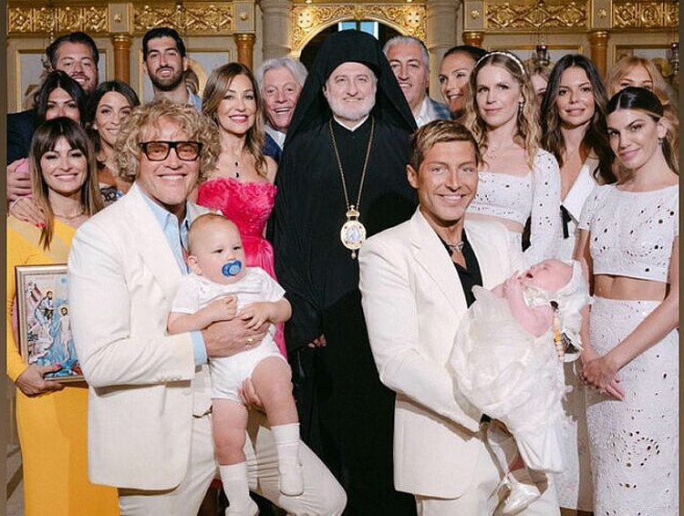 Elpidophoros Baptizes Surrogate Children of Married Homosexuals